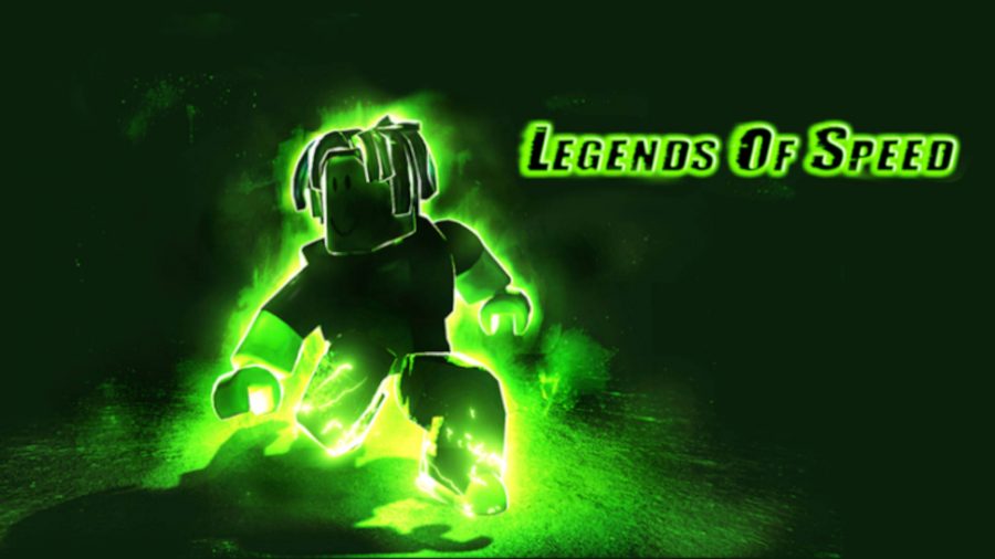 Exécution du personnage de Legends of Speed ​​illuminé par un éclair vert