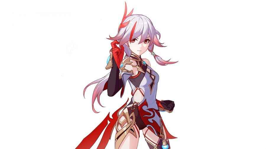Fu Hua dans une pose d'art martial