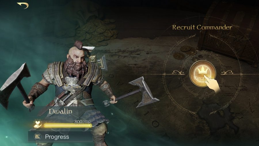 Un écran de chargement avec Dwalin