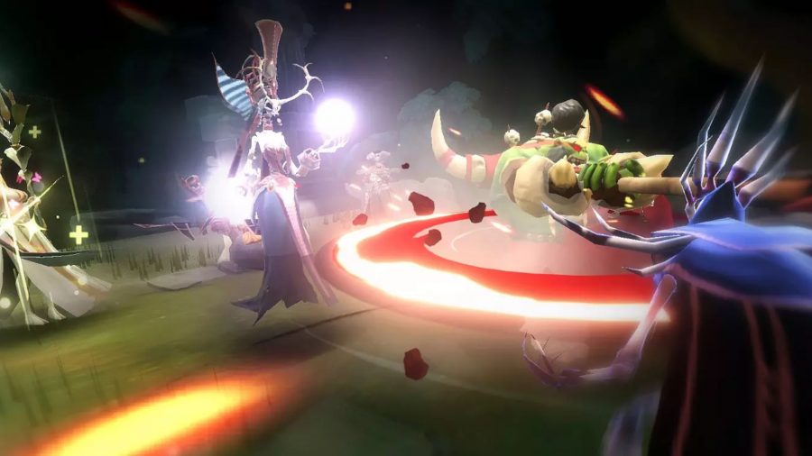 Une séquence de bataille dans Magnum Quest