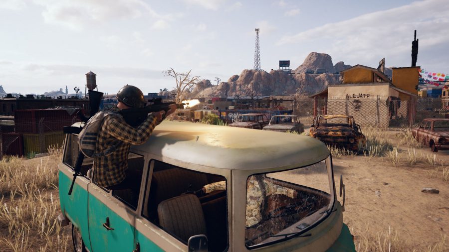 Tirer sur une VW dans PUBG