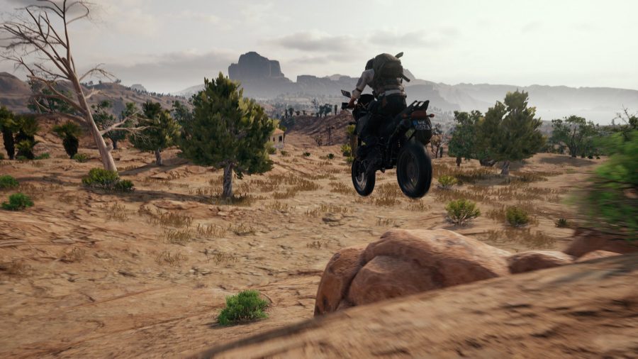 Une cascade de vélo dans PUBG