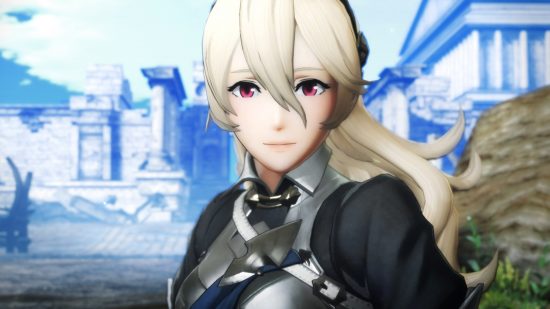 Des jeux comme Genshin Impact : Corrin de Fire Emblem Warriors regardant la caméra.